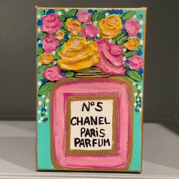 🔴HOLD FOR THERESA🔴Chanel No. 5 Perfume Canvas Art🔴 - Picture 1 of 5